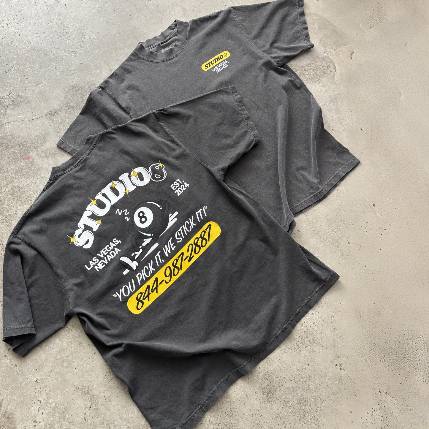 “You pick it, we stick it!” T-shirt